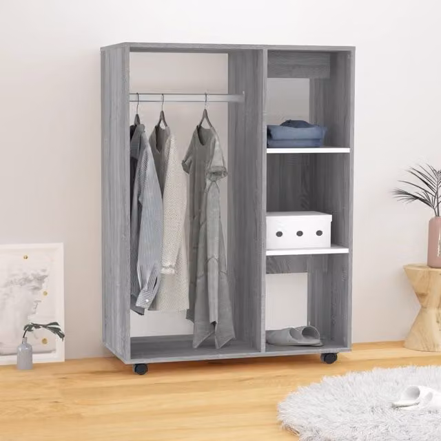 Berkfield Home Grey Sonoma Wardrobe W/D/H: 80 x 40 x 110 cm