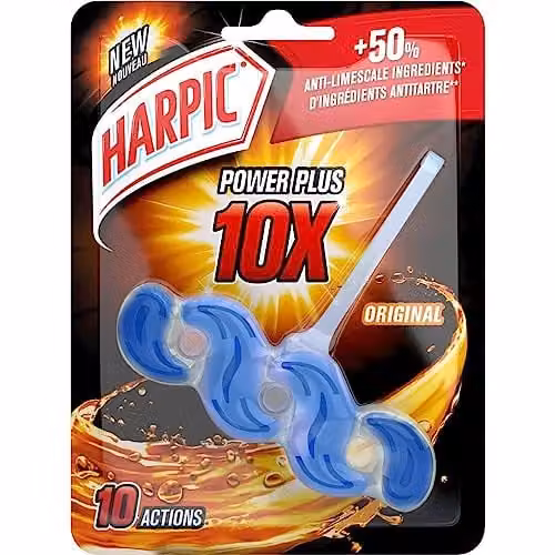 Harpic Active Fresh Toilet Rim Block, Lime Fresh, Pack of 6, Blue