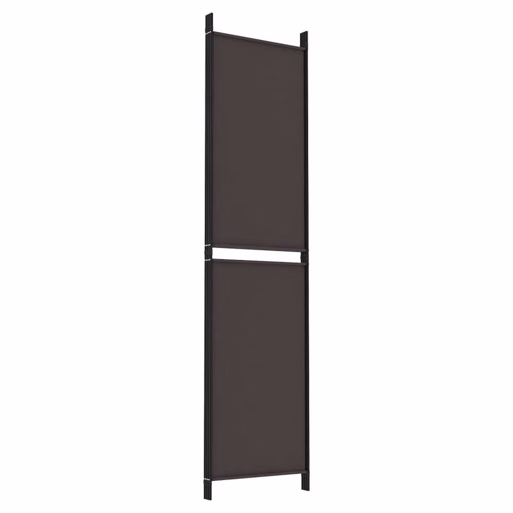 Berkfield Home 4-Panel Room Divider in Brown, W/H: 200 x 200 cm – 2