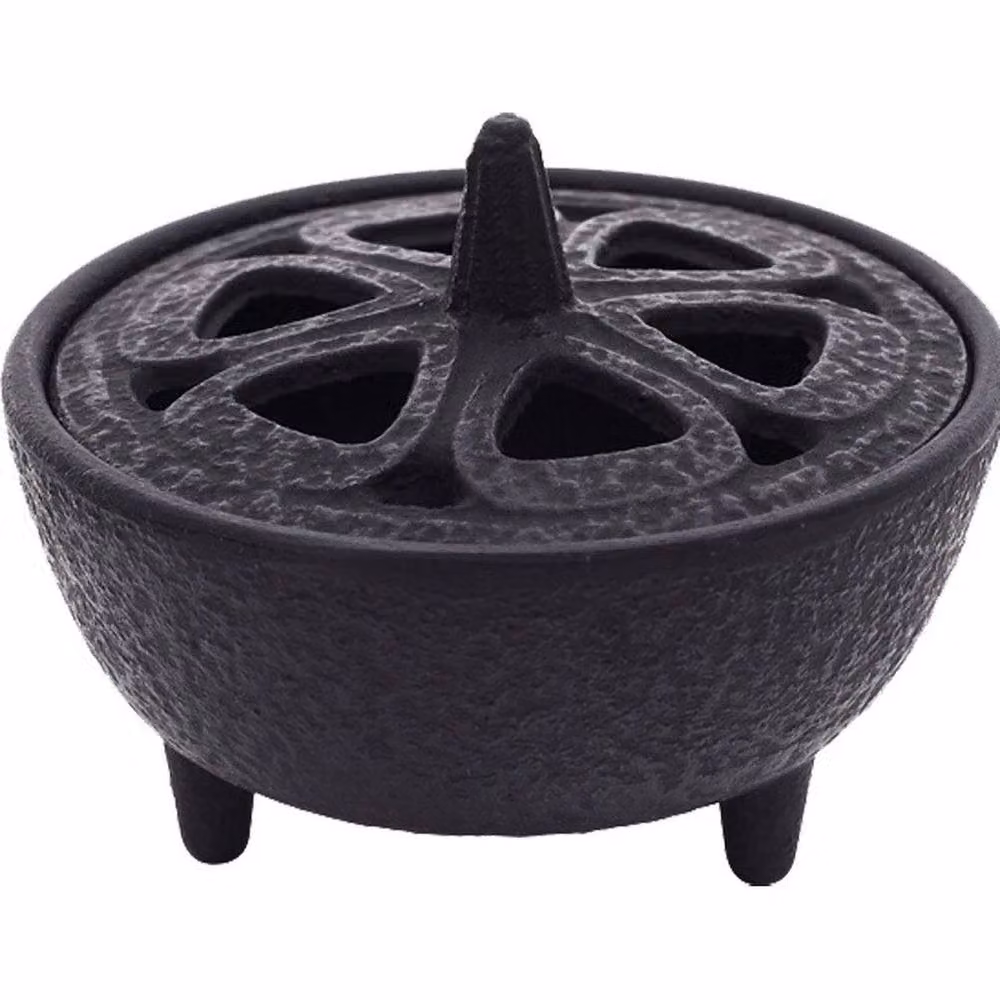 FLAVORA Cast Iron Wax Melt Fragrance Burner in Black – 2