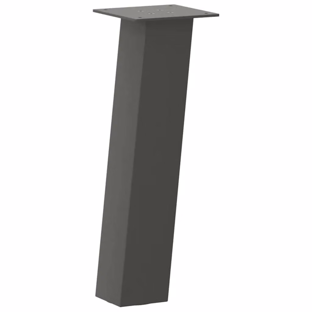 Berkfield Home Coffee Table Legs, 4 Pieces, Anthracite Black Steel, Height: 30 cm