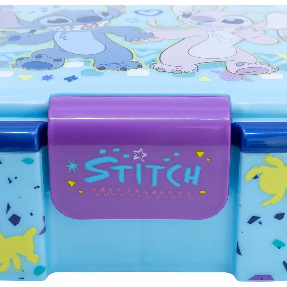 Stitch Multicolour Leakproof Packed Lunch Set with Compartments and BPA-free Plastic – 2
