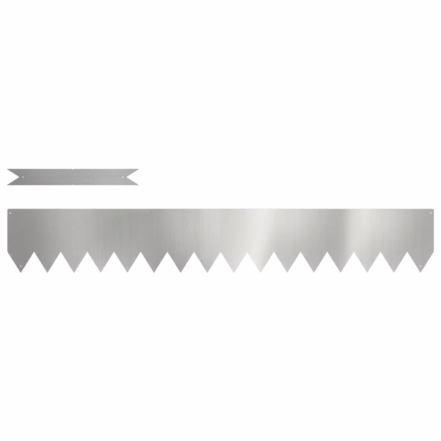 Berkfield Home Galvanised Steel Lawn Edgings, Silver, 30 Pieces, W/H: 100 x 15 cm