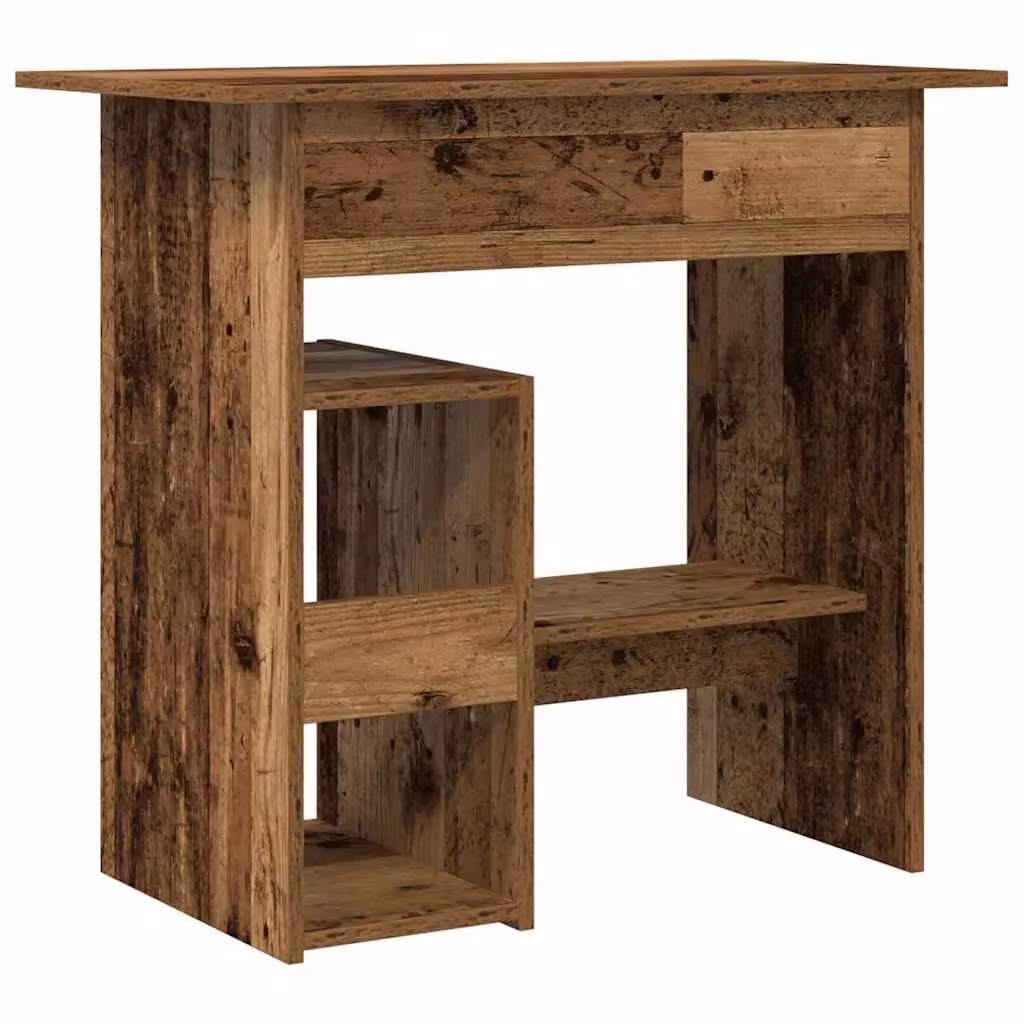 Berkfield Modern Writing Desk in Brown, W/D/H: 80 x 45 x 74 cm – 6