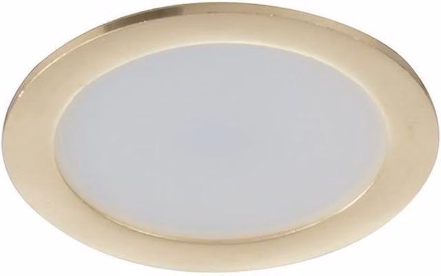 Netlighting FUSION LED Recessed Downlight, Gold/Brass, 230lm, 4000K, Diameter: 7 cm, Height: 3.2 cm