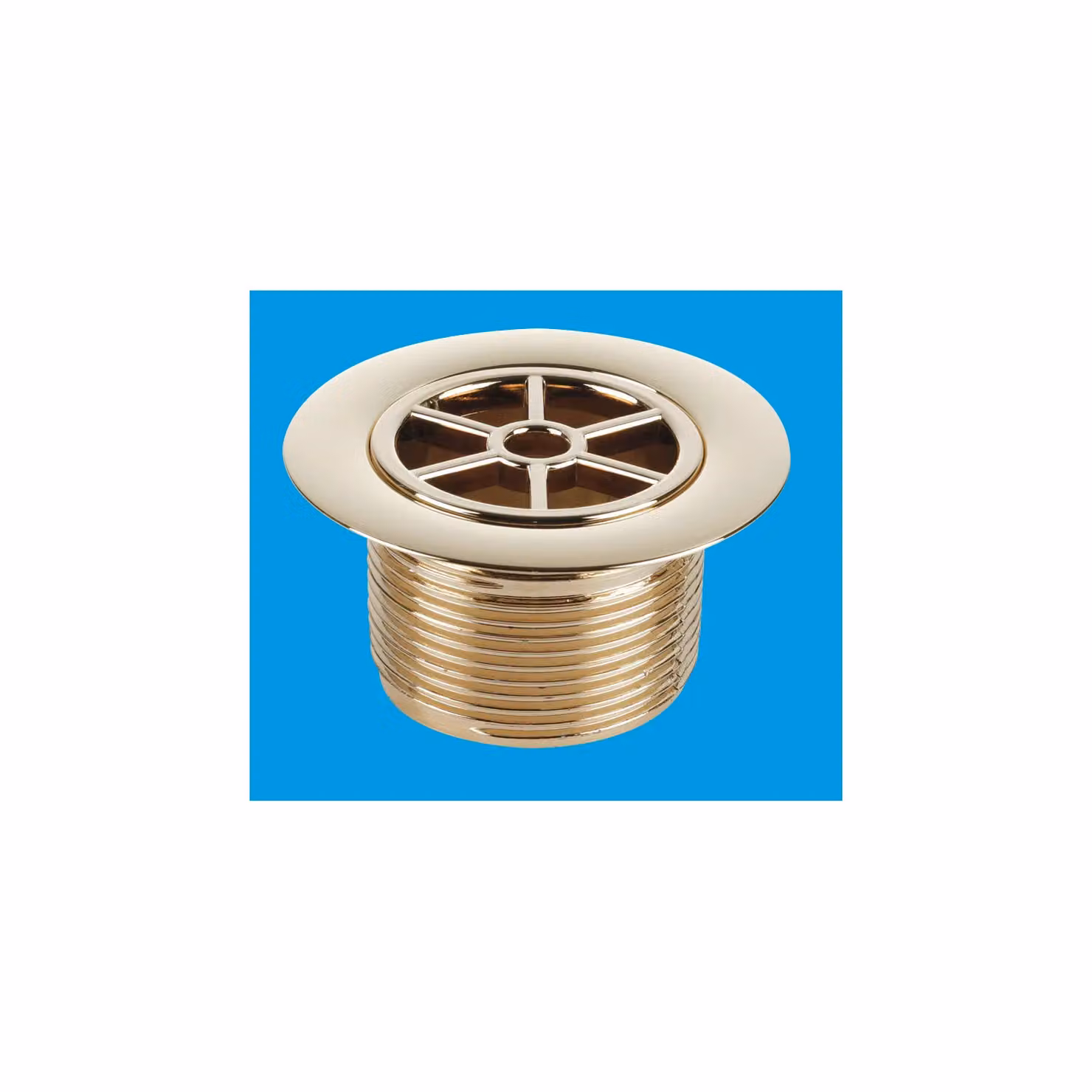 McAlpine Round Plastic Standard Shower Waste STW70GP in White or Gold – 2