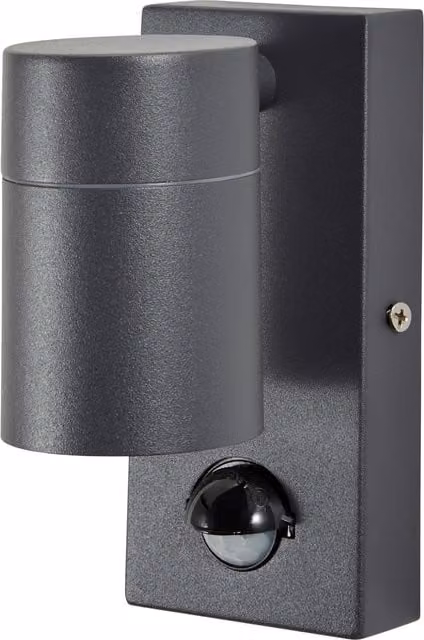 Litecraft Kenn LED Outdoor Up or Down Wall Light with Motion Sensor in Anthracite Grey