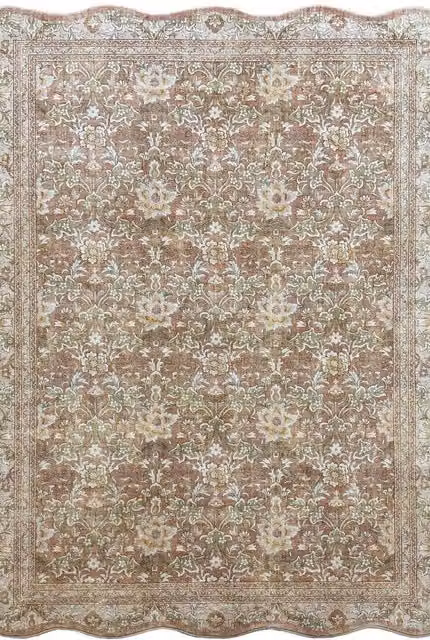 THE RUGS Summer Bloom Classical Collection Soft Pile Beige Floral Rug, W: 160 cm, L: 230 cm – 1