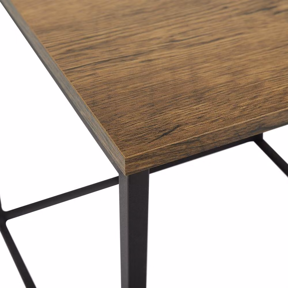 Wyld and Coco Industrial Nesting Coffee Table Set of 2 in Brown and Black – 5
