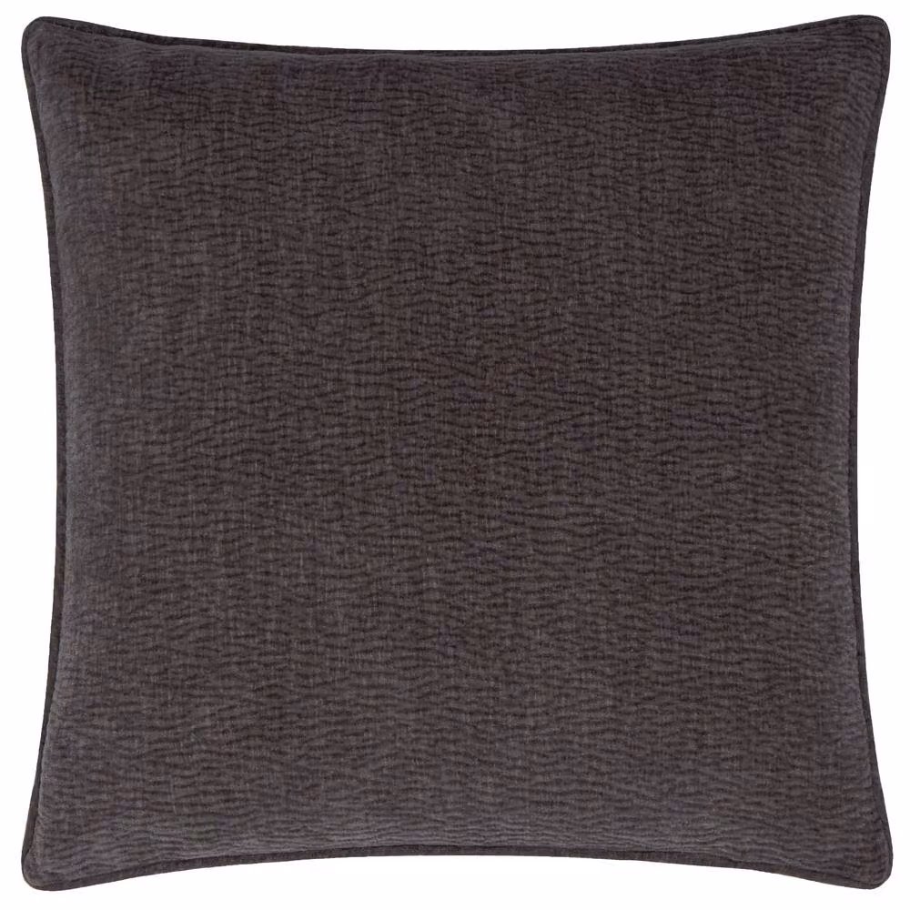 Yard Heath Grey Washed Velvet Square Cushion, W x D: 50 x 50 cm – 2