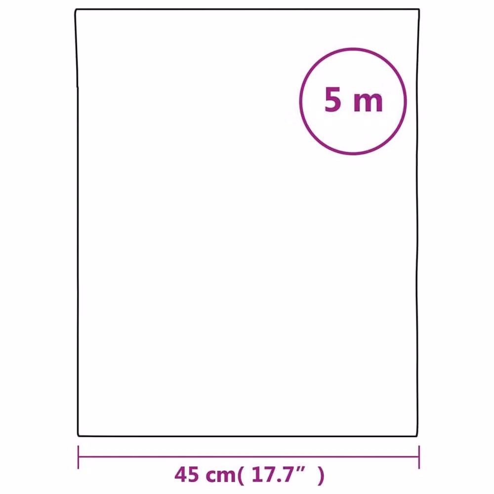 Berkfield Home Static Frosted Black Soft Window Film, PVC, W: 45 cm, L: 500 cm – 5