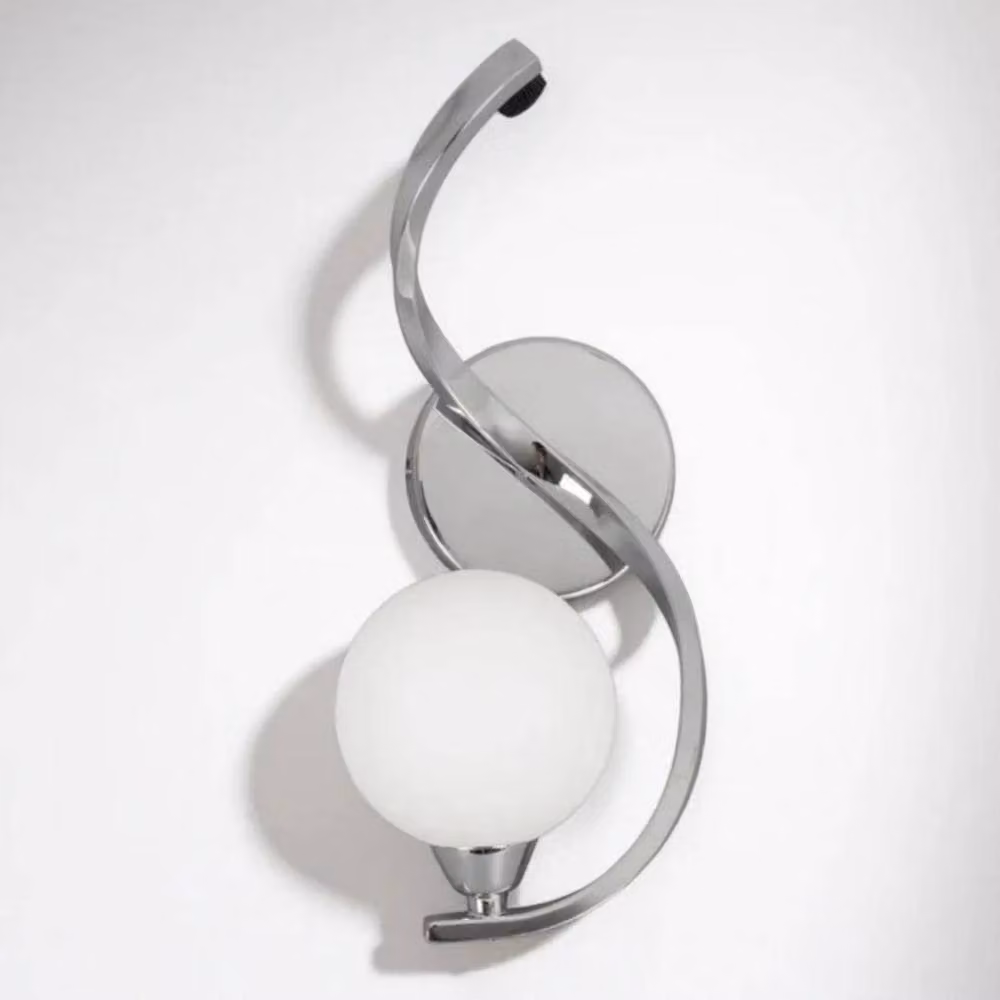 Pagazzi Bombo Modern Silver Chrome Glass Sphere Wall Light – 2