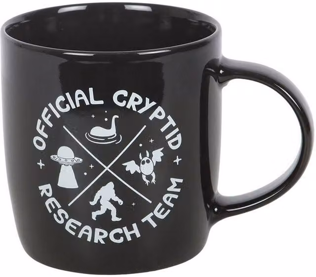 Something Different Cryptid Research Team 350ml Ceramic Mug in Black