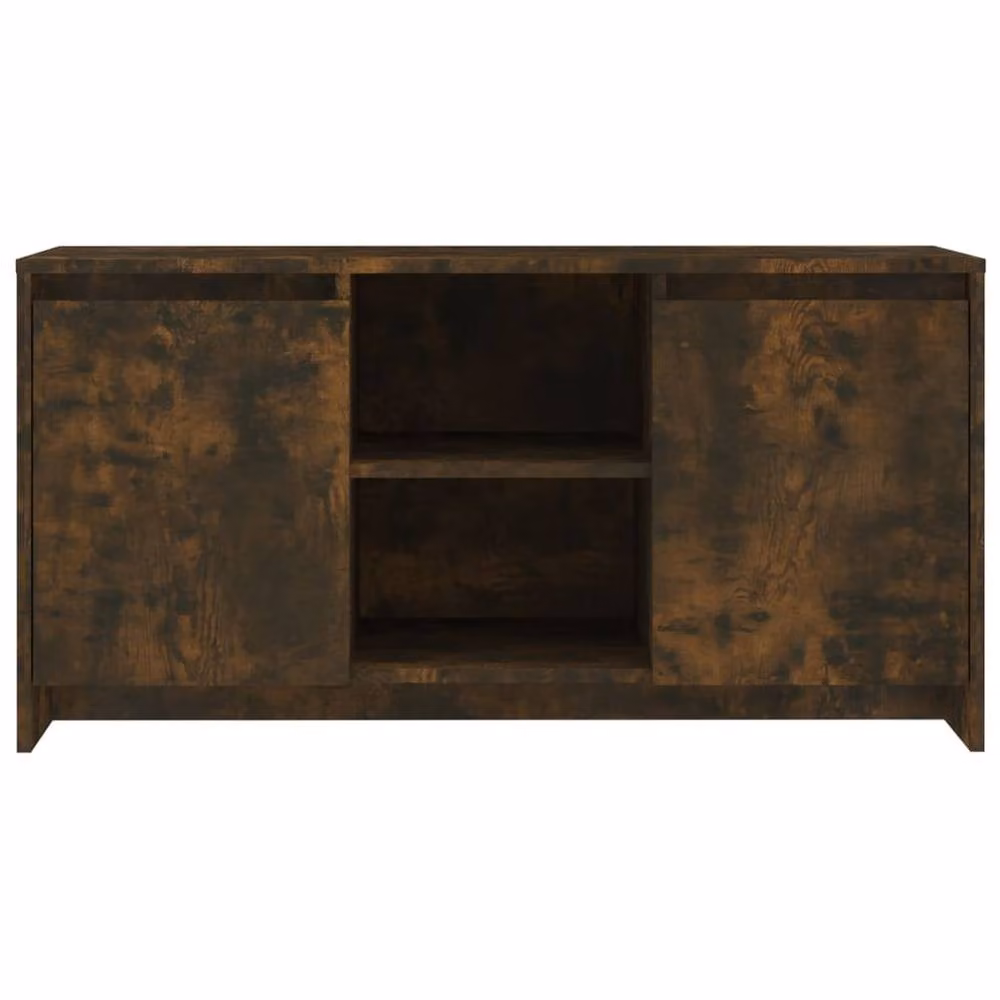 Berkfield Home Smoked Oak TV Cabinet in Brown, W/D/H: 102 x 37.5 x 52.5 cm – 2