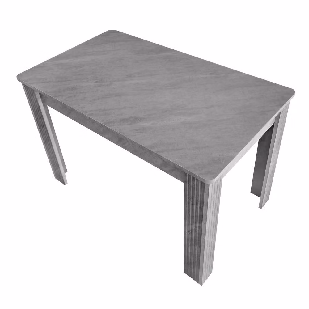 ModernLuxe Rectangular MDF Dining Table in Grey – 2