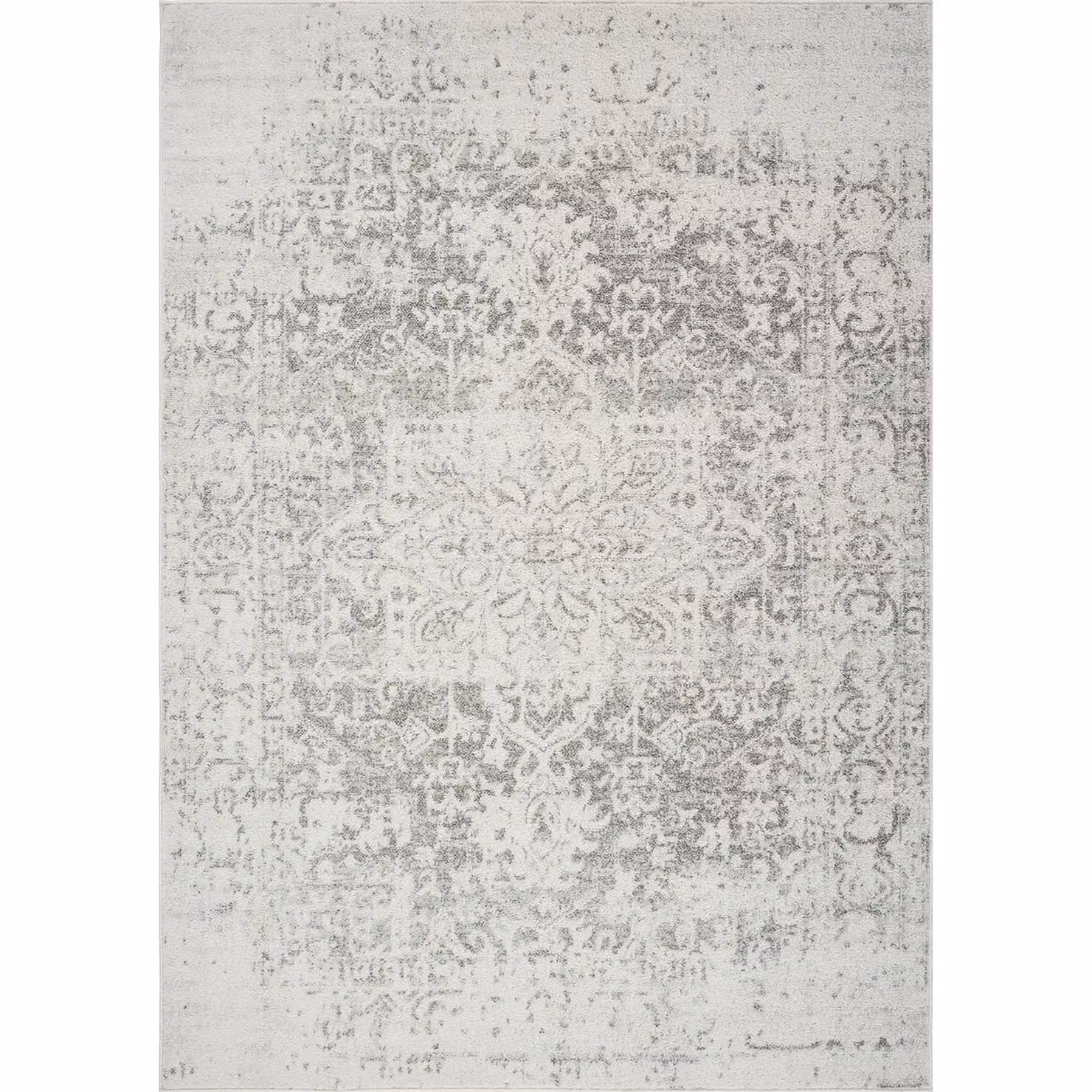 Livabliss Harput Vintage Boho Living Room Rug in Grey, Blue, Orange and White, W: 200 cm, D: 275 cm – 2