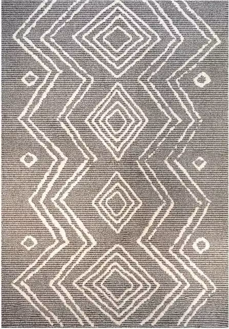 Kukoon Moroccan Berber Super Soft Rug in Grey and Beige, W: 80 cm, L: 150 cm