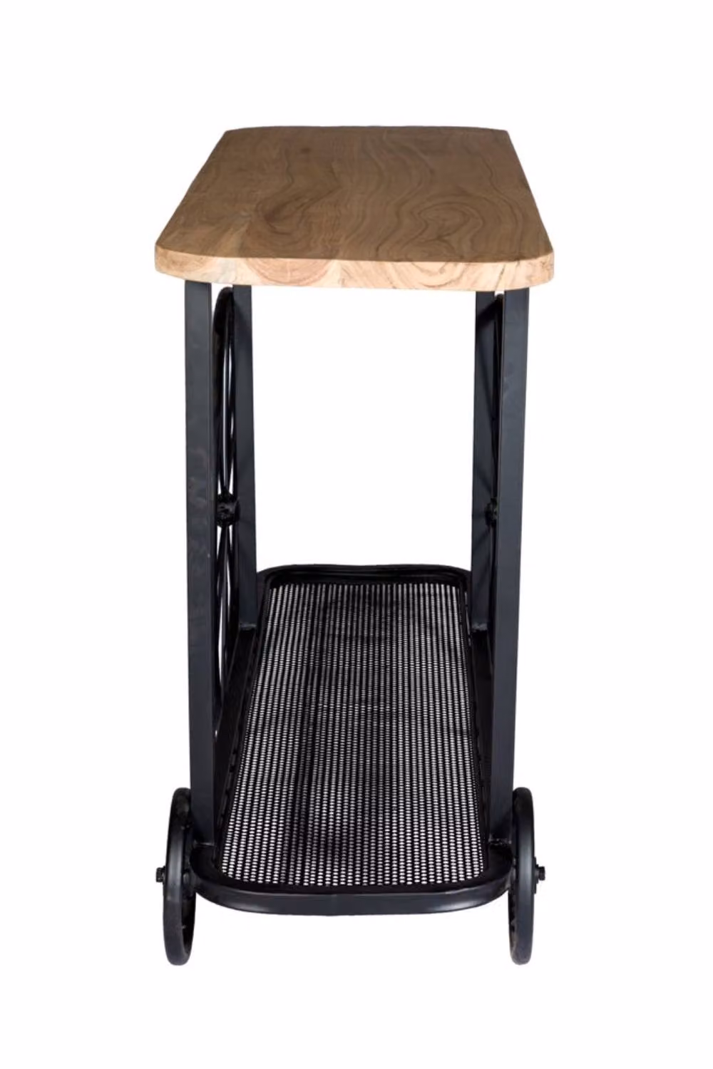 IH Design Launceston Mango Wood Console Table in Brown and Black, W/D/H: 120 x 40 x 80 cm – 3