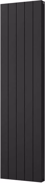 UK Radiators Thetford Black Vertical Designer Radiator Smooth Aluminium, H 180 cm x W 46.6 cm – 1