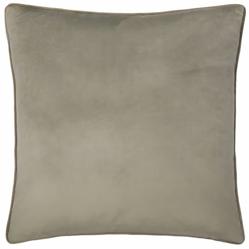 Furn Meridian Green Velvet Square Cushion with Removable Cover, W/D/H: 55 x 55 x 55 cm