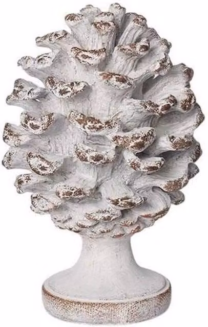 Minster White Resin Tabletop Decoration Ornament, W: 18 cm, D: 18 cm, H: 27 cm