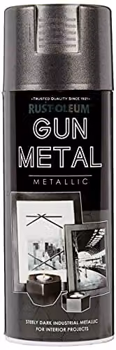 Rust-Oleum Metallic Spray Paint Aerosol, Grey, 400ml – 3