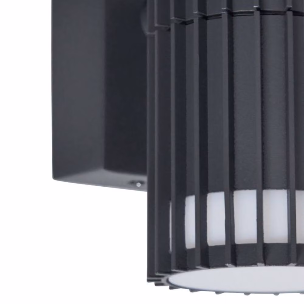 CGC Lighting Lilly Anthracite Dark Grey Ribbed GU10 Down Outdoor Wall Light IP65 – 3