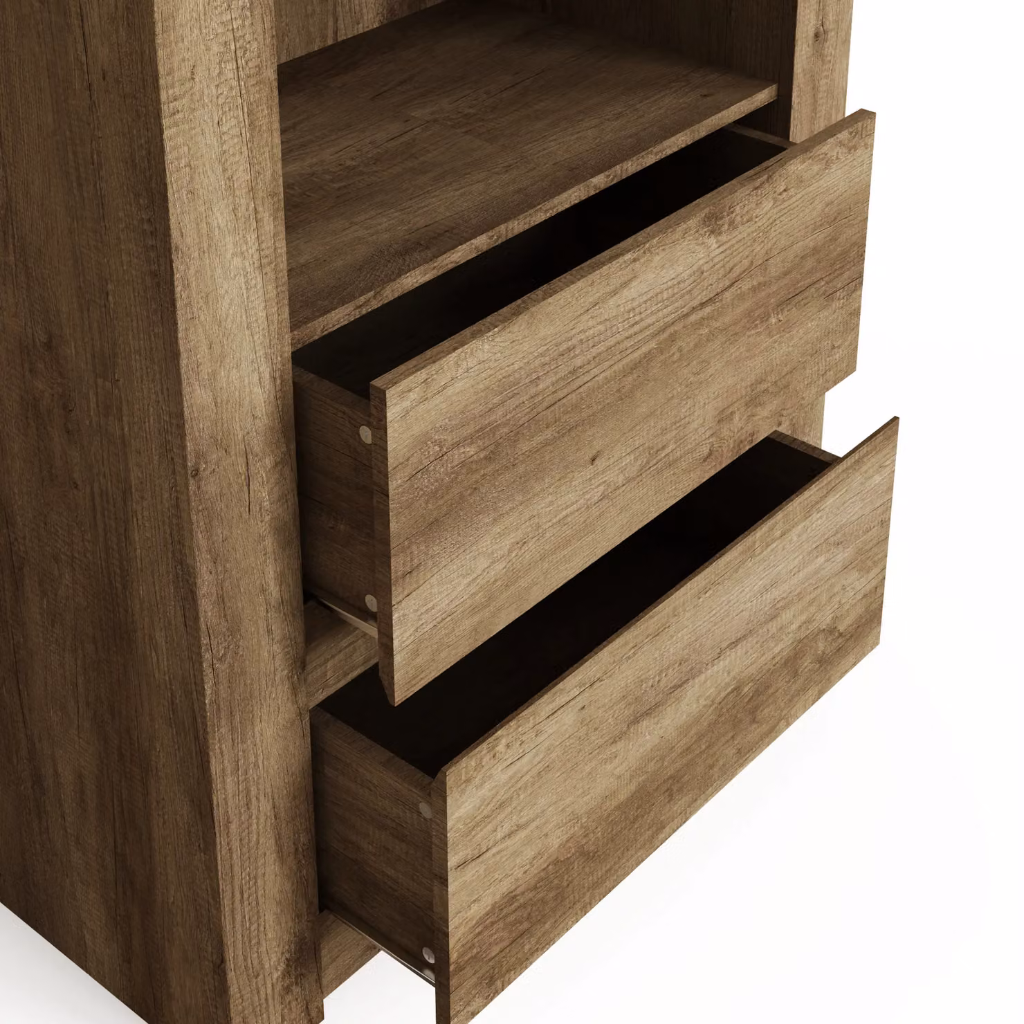 GFW Modern Brown Wood Bookcase – 5