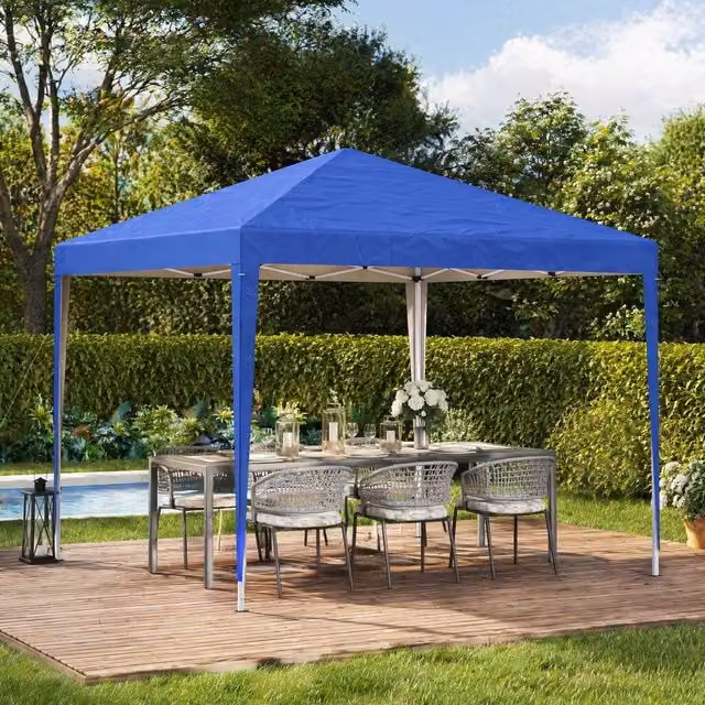 STILVORA Blue Hip Gazebo W/D/H: 295 x 295 x 255 cm – 1