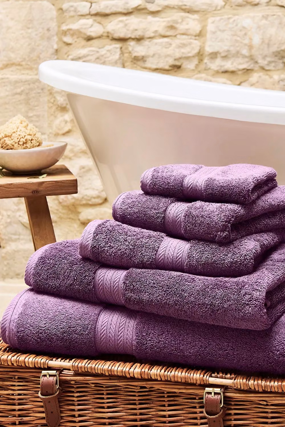 Christy Renaissance Luxury 675GSM Egyptian Cotton Towel in Purple – 4