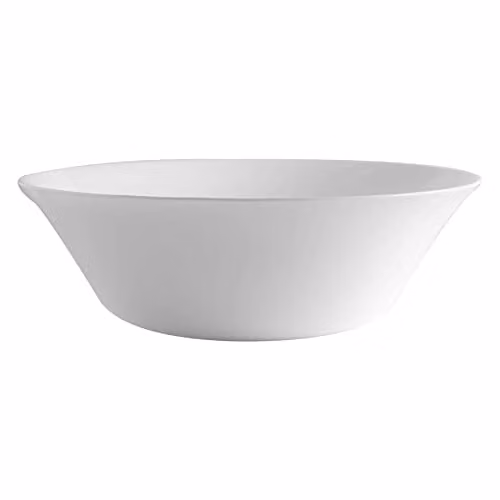 Bormioli Rocco White Moon Glass Serving Bowl, White