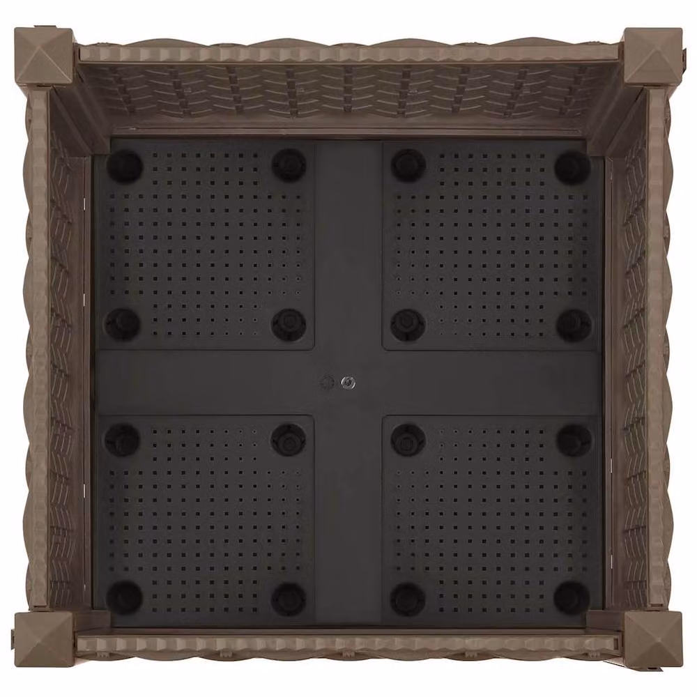 Berkfield Home Brown Polypropylene Raised Bed W/D/H: 40 x 40 x 23 cm – 3