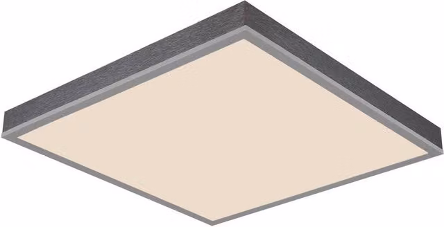 Netlighting Doro LED Ceiling Light in Silver, Dimmable with Remote Control and Timer, Diameter: 45 cm