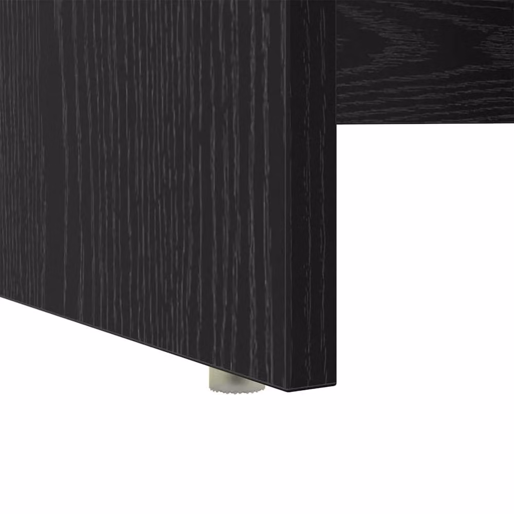 Berkfield Home Modern Writing Desk with Storage in Black Oak, W/D/H: 120.5 x 44 x 88.5 cm – 8