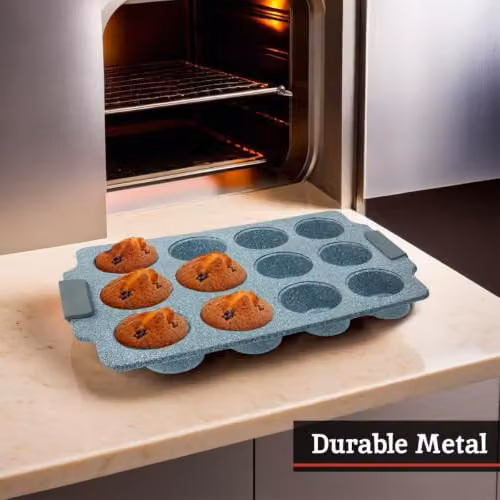 Orsina Grey Non-Stick Muffin Tray – 4