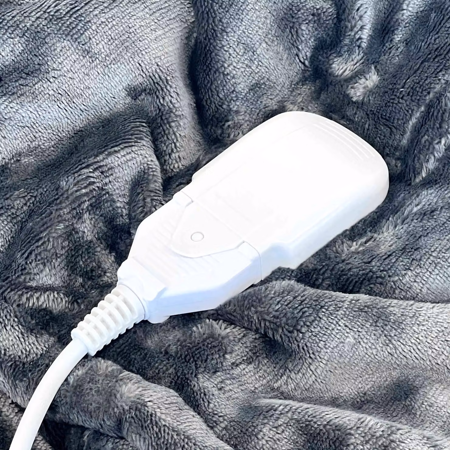 Oypla Machine Washable Fleece Heated Throw Electric Blanket in Grey with 10 Heat Settings – 3