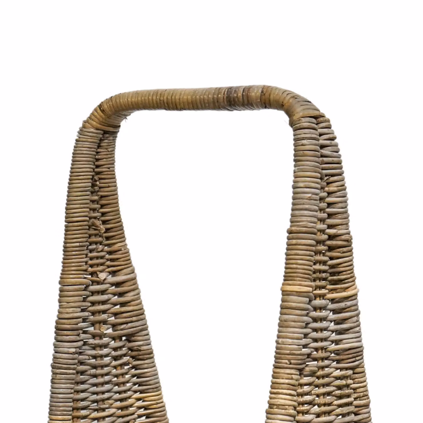 Ivyline Natural Rattan Tall Log Storage with Handles and Wheels, Brown/Beige, H: 90 cm, W: 35 cm – 3