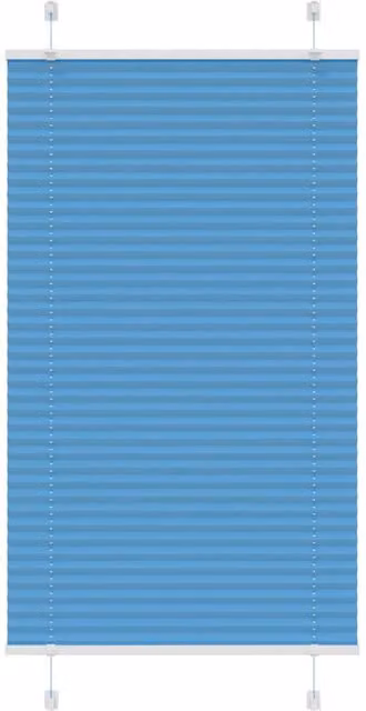 Berkfield Home Single Pleat Corded Blind in Blue, Polyester, W: 70 cm, H: 150 cm – 1