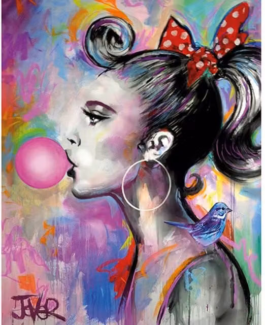Loui Jover Bubble I Multicolour Paper Poster Illustration