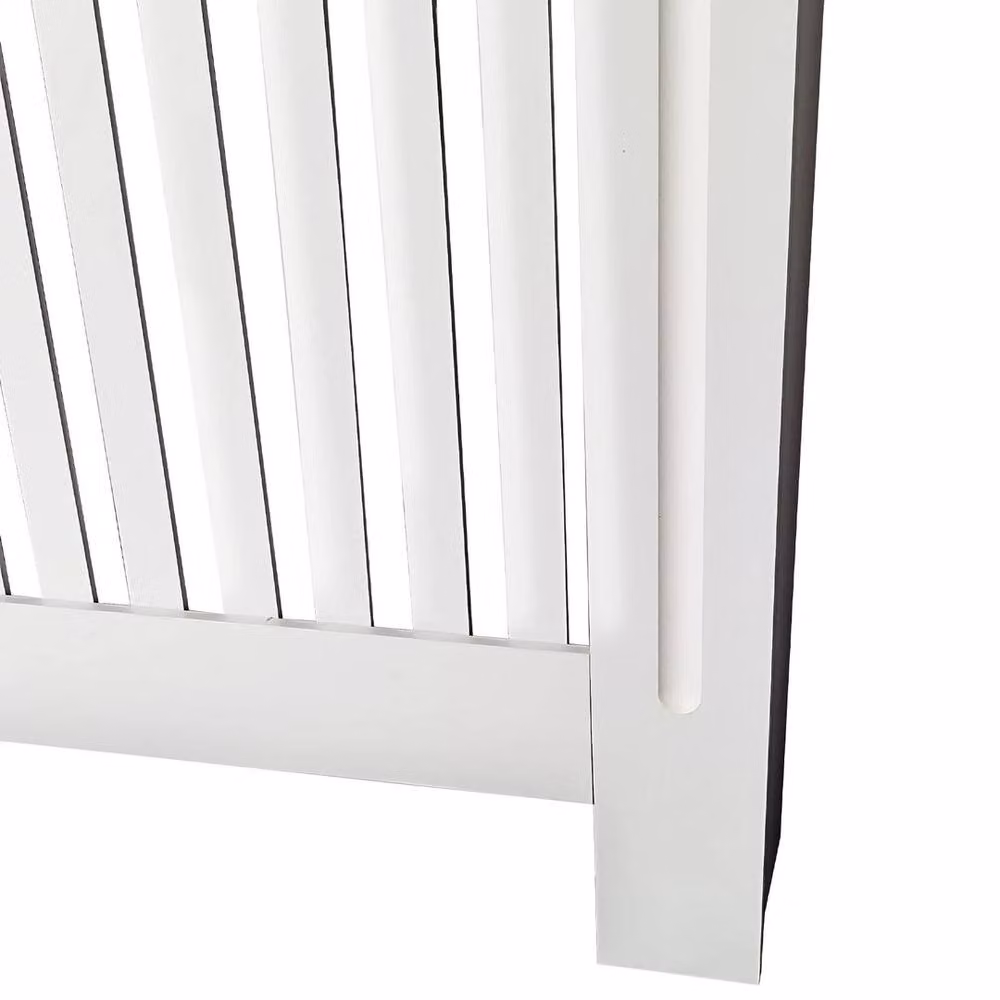 FORGEVIO White Radiator Cover Grill Shelf Cabinet, W/D/H: 78 x 19 x 82 cm – 2
