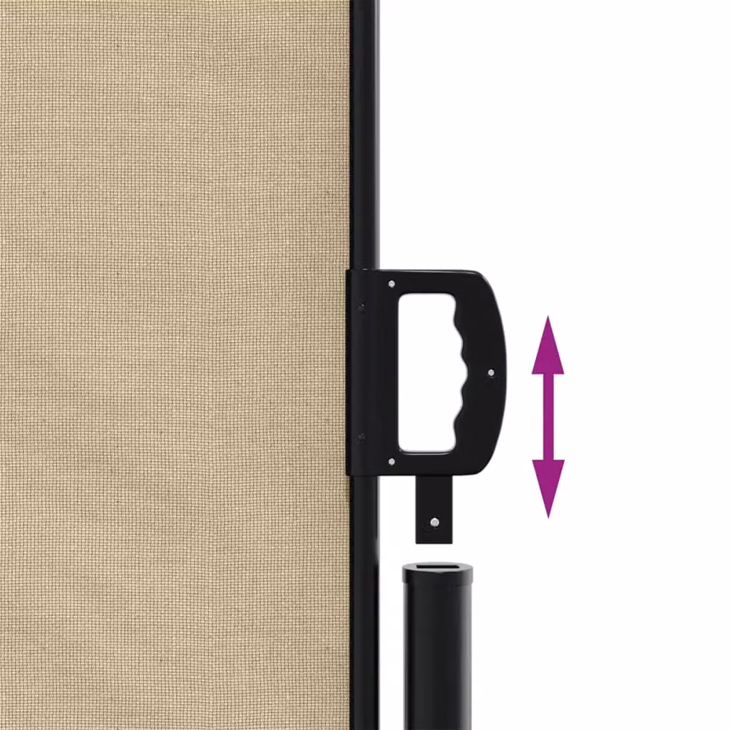 Berkfield Home Retractable Side Awning in Beige, W/H: 300 x 140 cm – 3