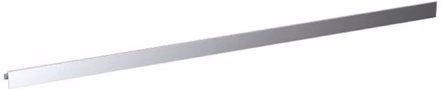 Balterley Aluminium Flush Pull Kitchen and Bathroom Cupboard Handle, Chrome Silver, W: 76.0 cm, H: 2.7 cm, D: 2.9 cm, 480 mm Centres