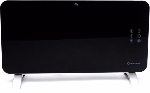 Rediffusion Smart Glass Panel Convector Heater 1500W Black – 1