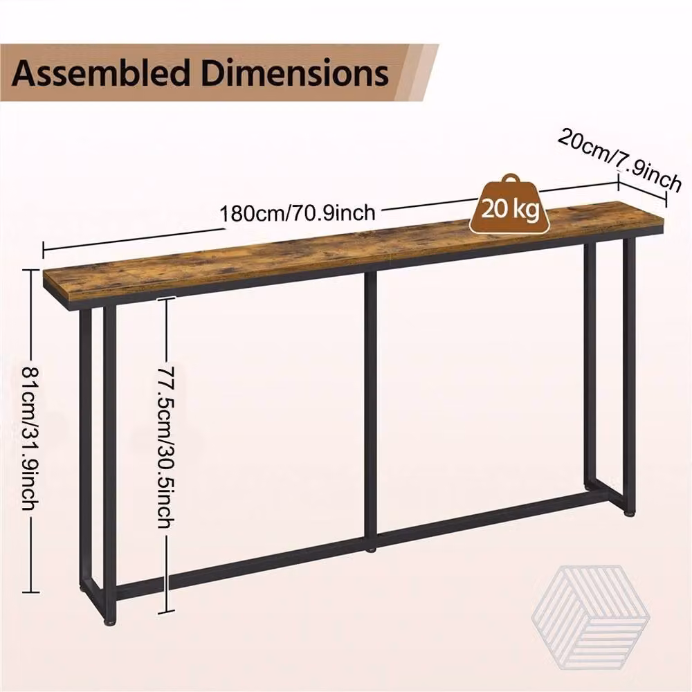 Ventryn Narrow Console Table in Brown – 2