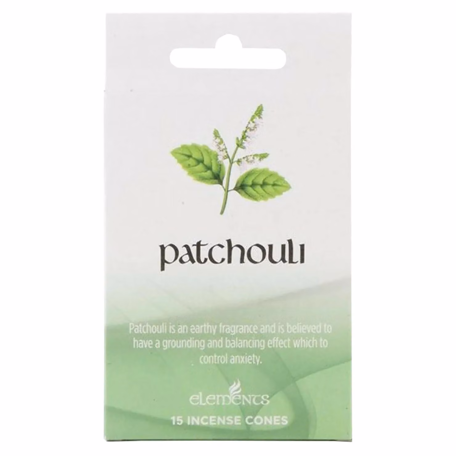 Elements Patchouli Incense Cones in Green, 12 Pack – 2