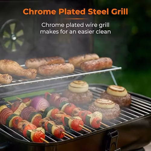 Tower Compact Tabletop Charcoal Grill in Black, W/D/H: 39.5 x 41.0 x 39.5 cm – 5