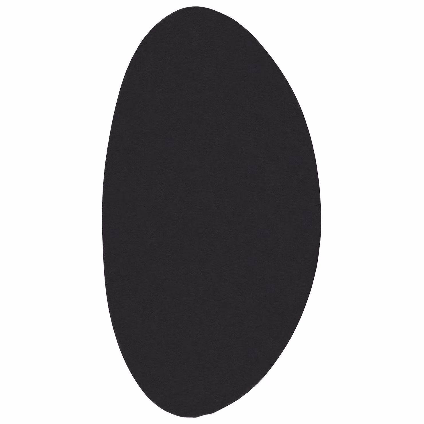 Berkfield Home HUARTE Oval Rug, Black, W: 80 cm x L: 150 cm – 2