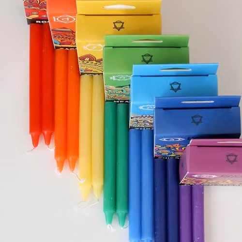 KDMD Manifest Magic Orange Sacred Chakra Taper Candles, Pack of 12 – 4