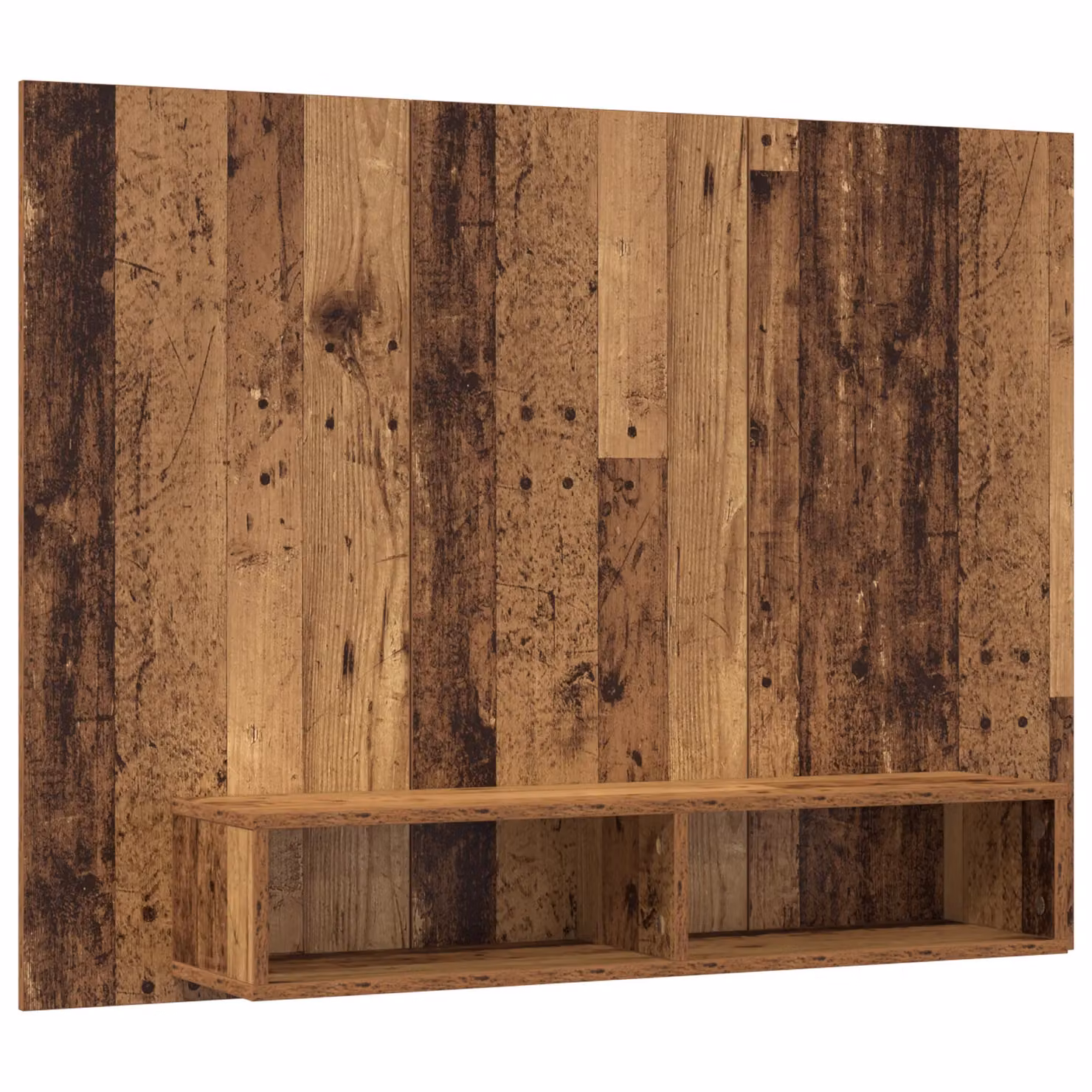 Berkfield Home Wall Mounted Rustic TV Cabinet in Brown Engineered Wood – 2