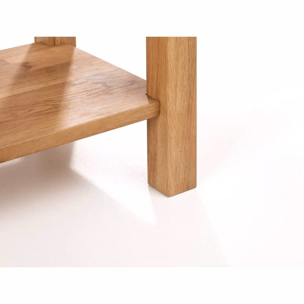 Cheshire Kirkhaven Contemporary Oak Console Table, W: 90 cm, D: 80 cm, H: 90 cm – 3